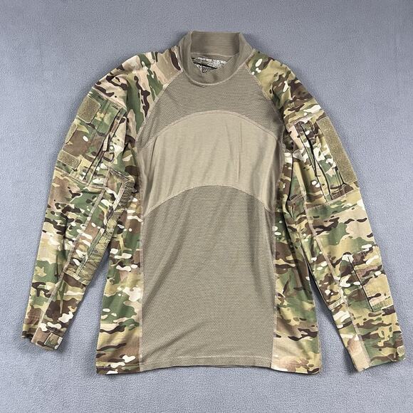 US Army Combat Shirt Mens Large Camo Flame Resistant Fire FR Military Issue - Picture 1 of 10